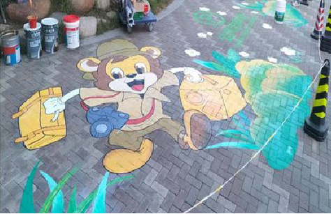 宜宾夏季画地面彩绘会遇到的问题