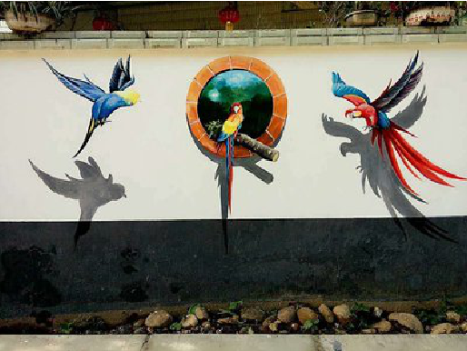 宜宾视觉错位-3D墙绘设计