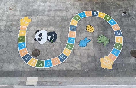 宜宾地面游戏彩绘