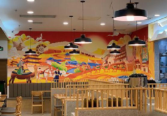 宜宾商业空间彩绘介绍。