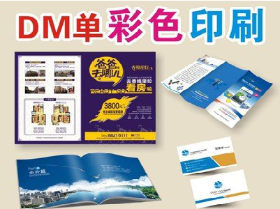 宜宾单页印刷，色彩搭配简单。